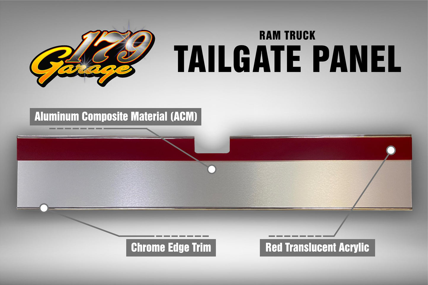 Ram Truck Tailgate Trim Panel