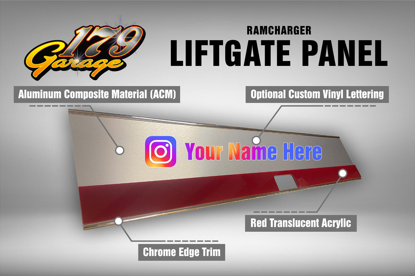 Ramcharger Liftgate Trim Panel