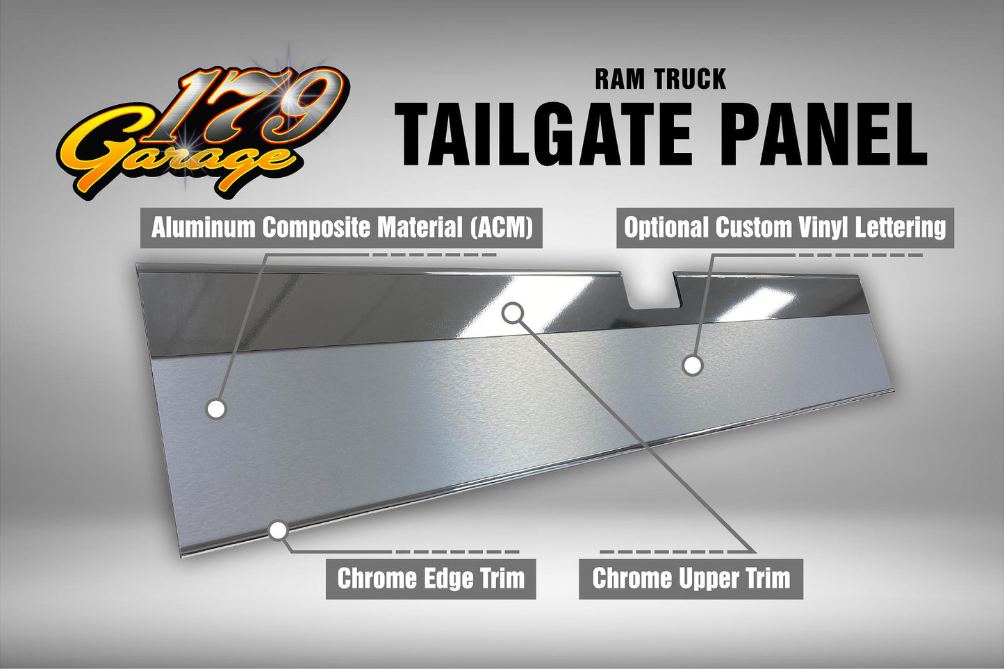 Ram Truck Tailgate Trim Panel